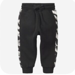 Little Bipsy Brush Stroke Elevated Sweatpant Black Joggers 3-6 Months New NWT